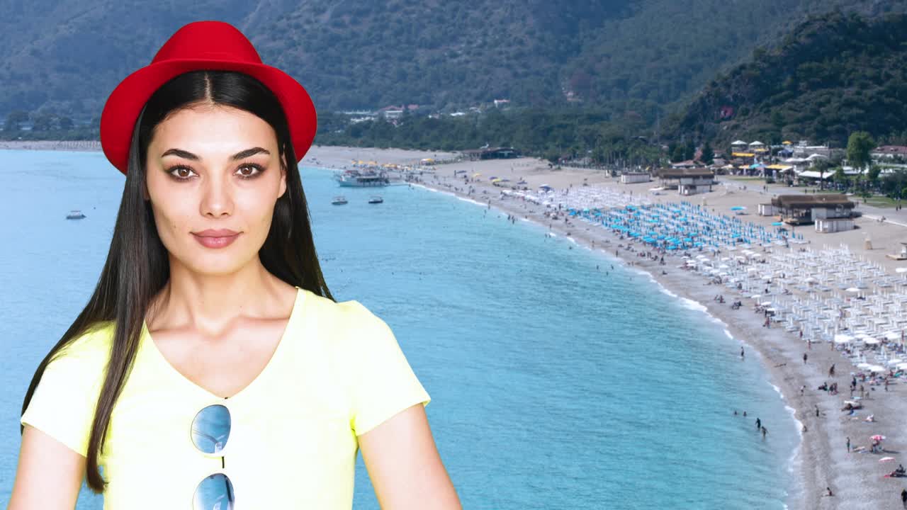 젊은 여성 발표 터키 여행