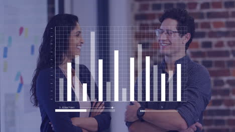 Animación-Del-Procesamiento-De-Datos-Financieros-Sobre-Diversos-Empresarios-En-El-Cargo