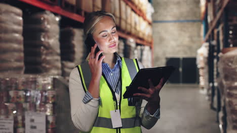 woman working in a warehouse