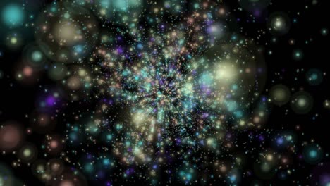 abstract particles galaxy stars