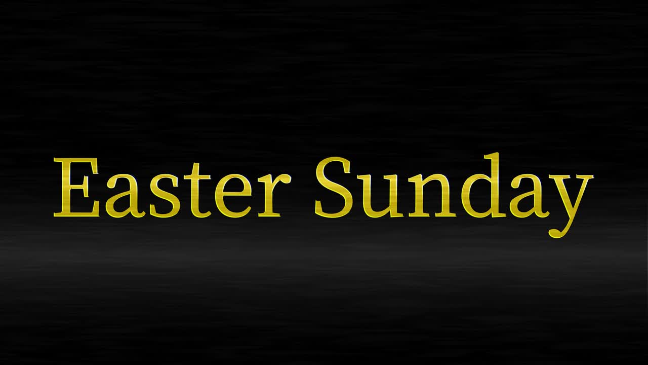 Domenica di Pasqua evento animazione testo motion graphics