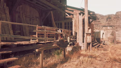 Edificios-Abandonados-De-Madera-Abandonados-En-La-Ciudad-Fantasma-De-Bodie