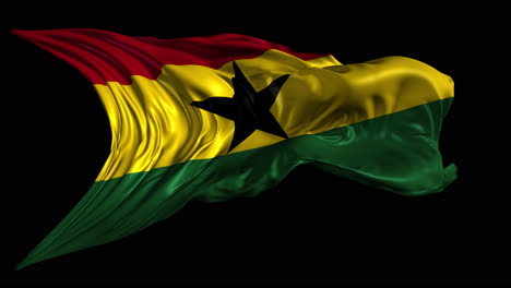 waving ghanaian flag