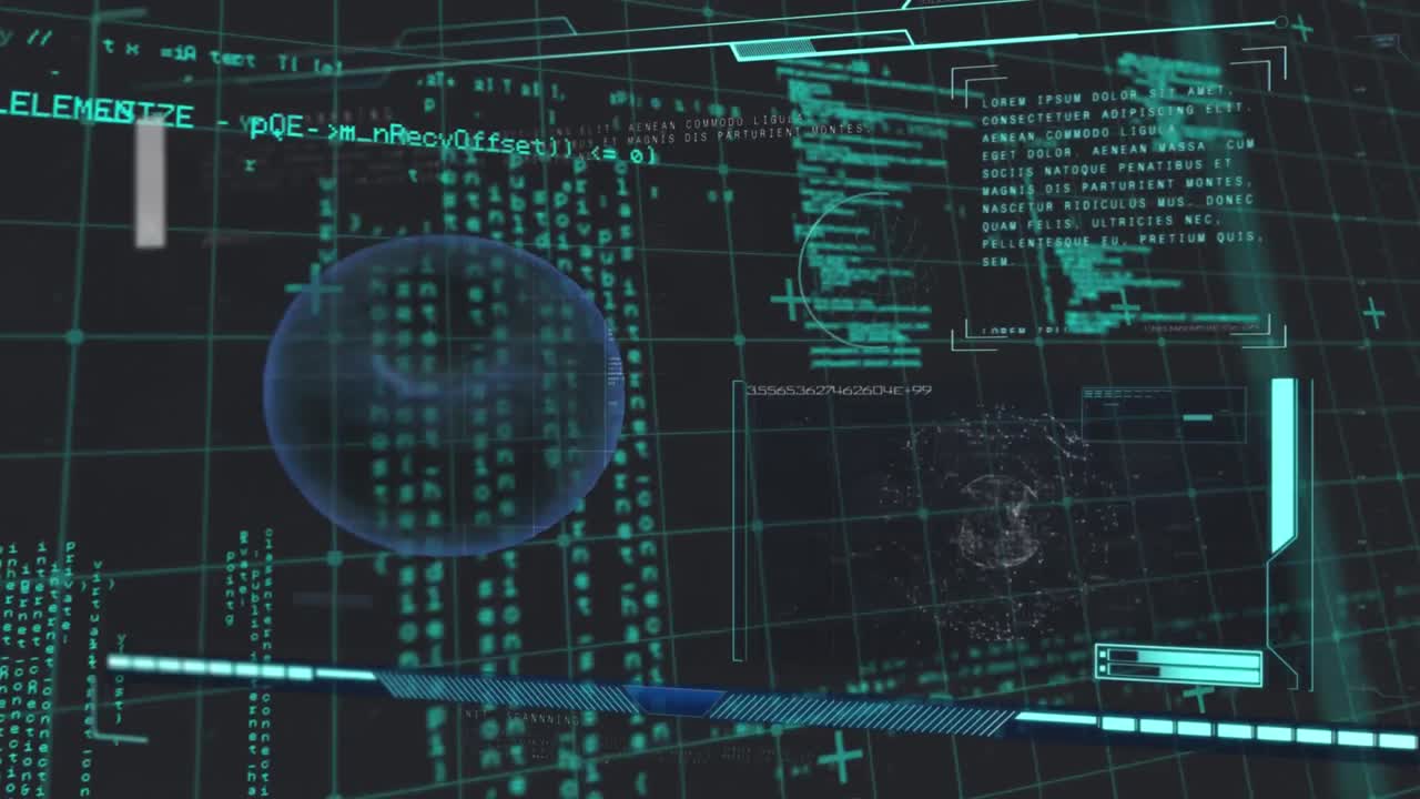 animación de los glóbulos rojos y procesamiento de datos en red