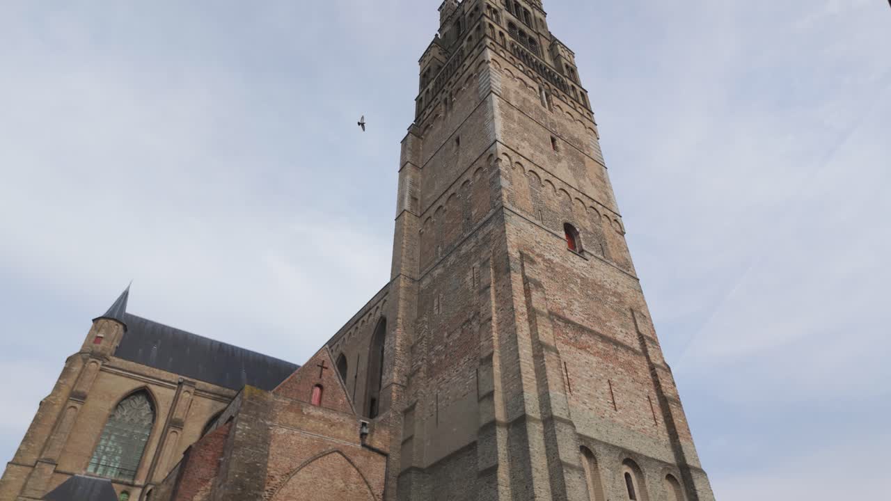 Medieval Church Tower in Belgium