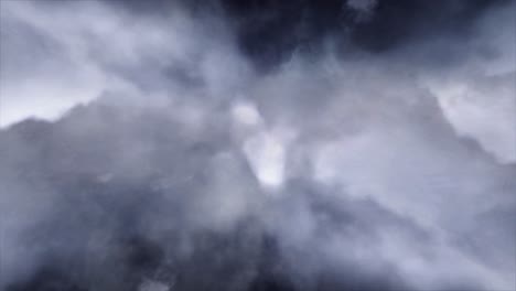 timelapse, a thunderstorm that occurs inside a dark cloud