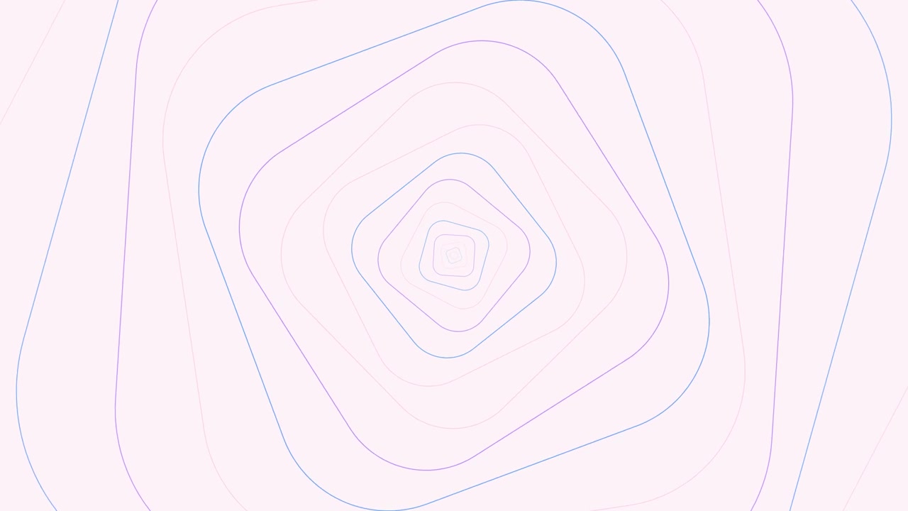 Abstract Animation of Rotating Concentric Geometric Shapes