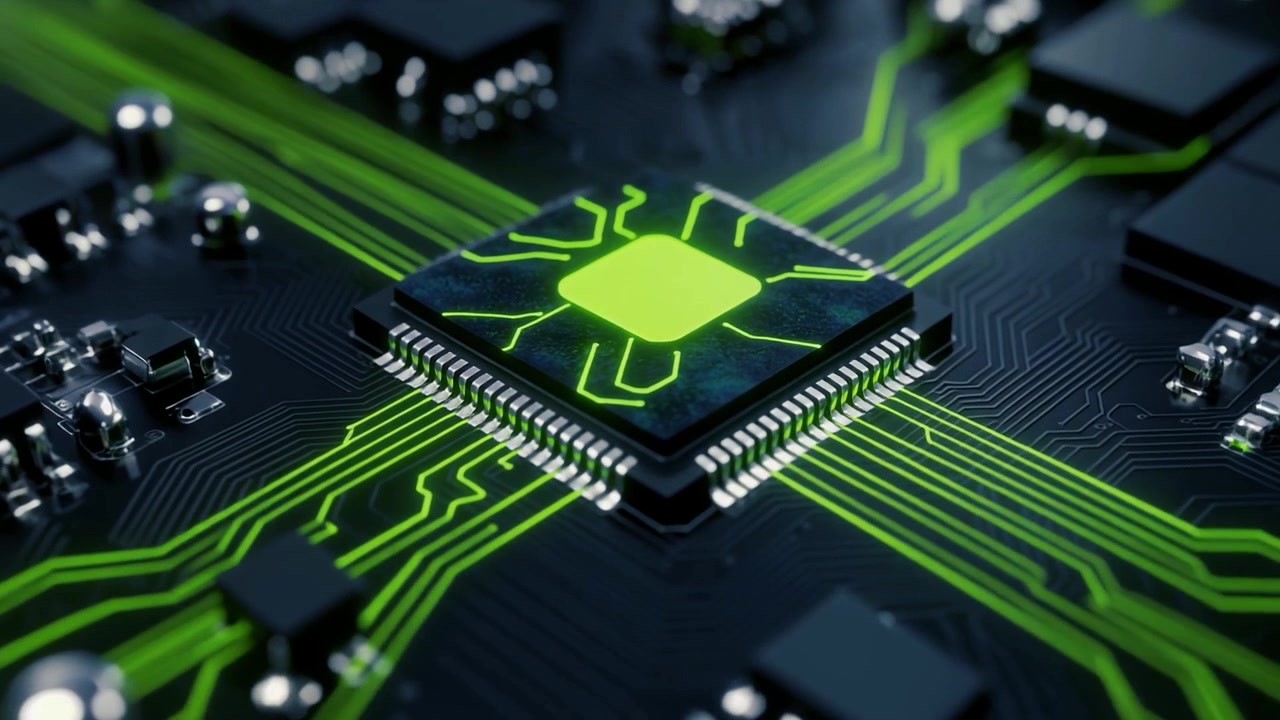 Datastrøm gennem en centralprocessor på et printkort