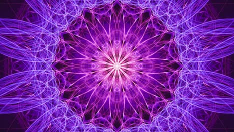 interstellar rebirth of a star - vibrant colorful purple background in motion - spiritual visual awakening, intricate flowing geometric designs, seamless looped