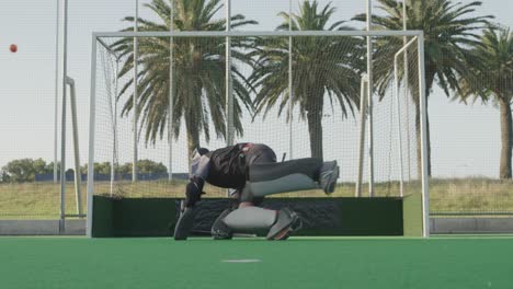 jugador de hockey durante un partido