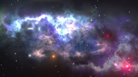 animación de nebulosa en el espacio o univers