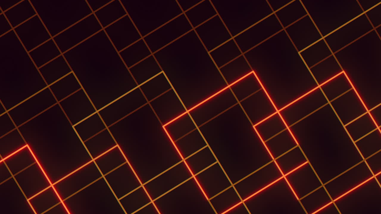 Sleek black and orange geometric pattern with diamond motif