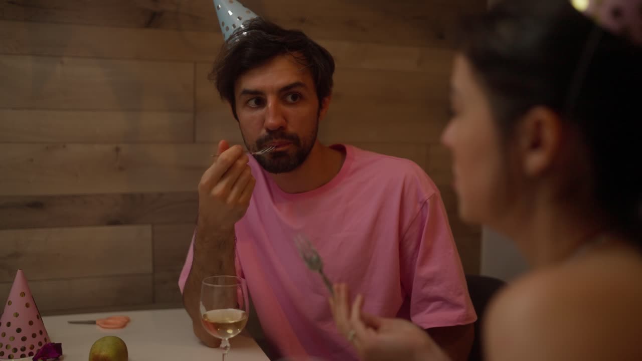 Couple Celebrating Birthday Dinner