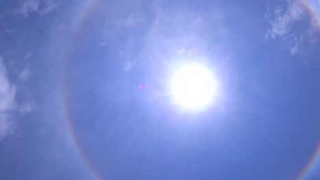 halo in the sky on a sunny day