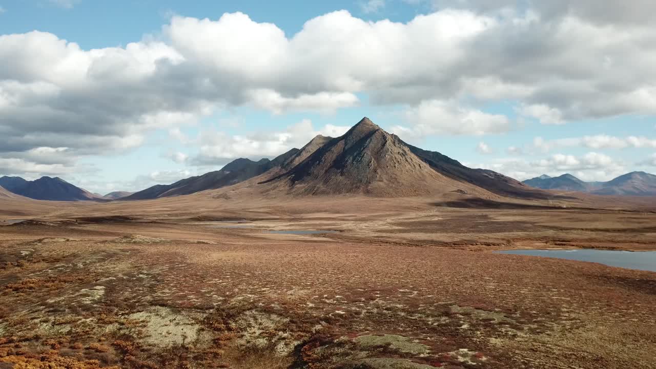 Most cinematic tundra landscape during fall colors