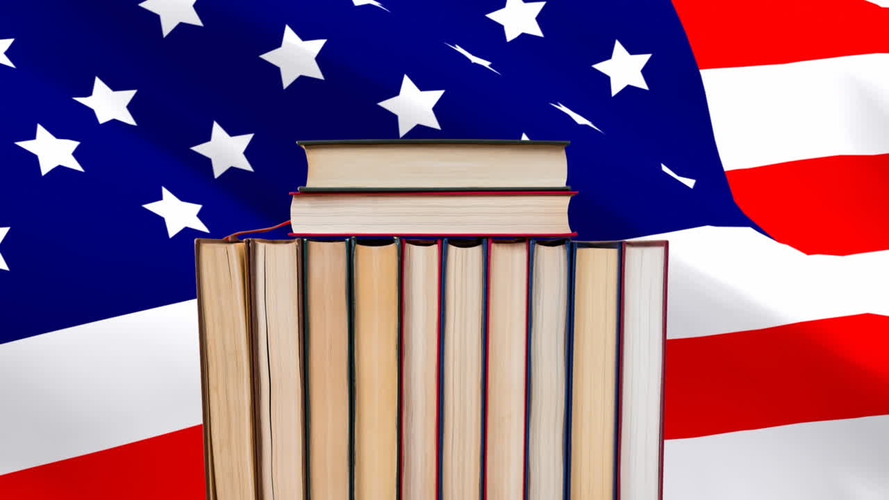 vídeo de la bandera estadounidense