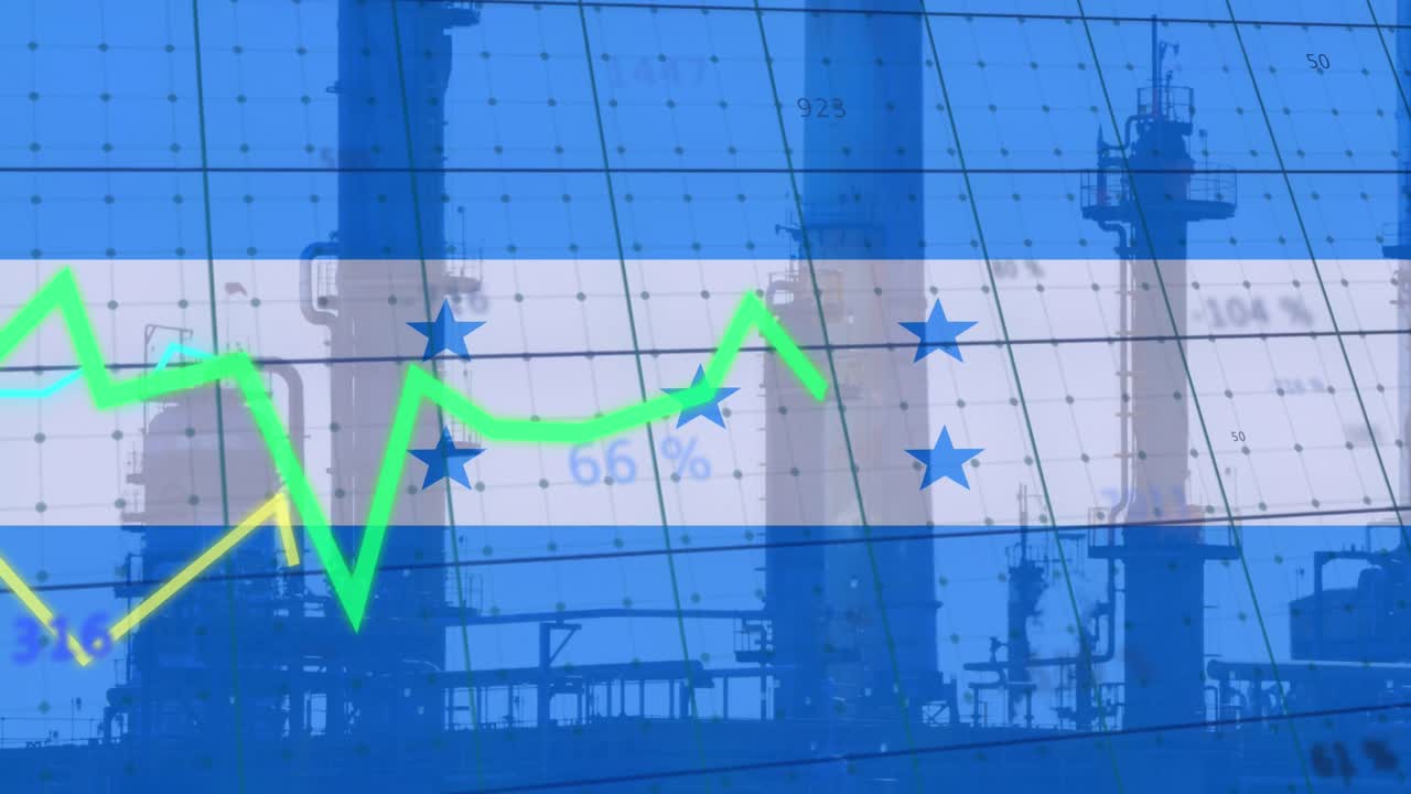 몬두라스 발을 통해 금융 데이터 처리의 애니메이션