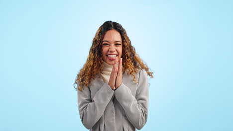 Face,-dance-and-woman-with-celebration