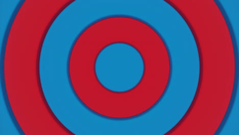 concentric circles in red and blue