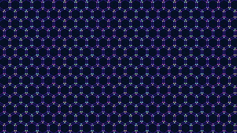 vibrant blue and purple circle pattern on black background