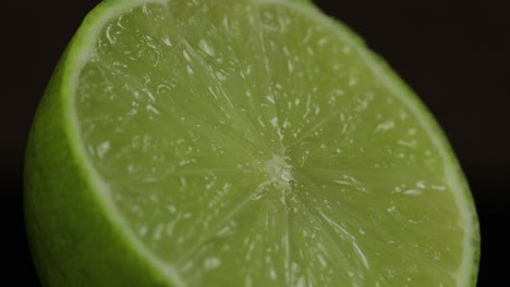 delicious lime cut for squeezing fresh juice. lime half