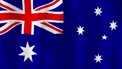 Australisch-Australier-Südliches-Kreuz-Flagge-Land-Animation-3d-Symbol-Design-Wehend-Im-Wind-National-Patriotismus-Welt-Kultur-Emblem-Banner-Rot-Blau-Weiß