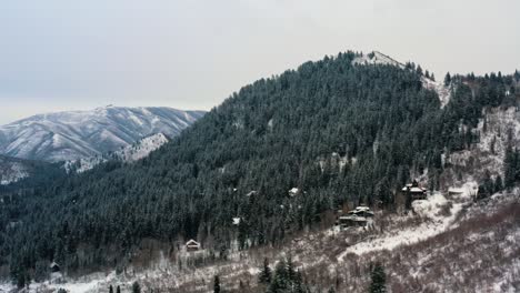 Stunning-aerial-drone-landscape-view-of-Sundance-Ski-Resort-from-the-Stewart-Falls-hike