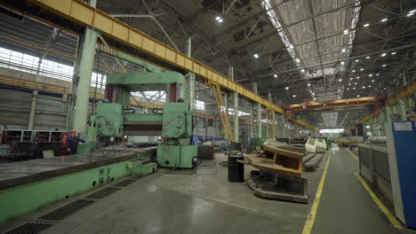 industrial machinery in a manufacturing facility