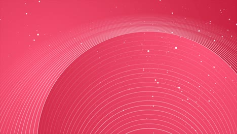 white round lines and dots on pink background video animation