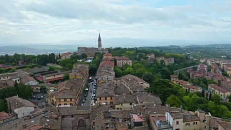 Luftaufnahme-Der-Benediktinerabtei-San-Pietro-In-Borgo-Xx-Giugno,-Perugia,-Provinz-Perugia,-Italien
