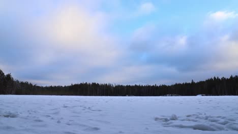 frozen lake time lapse video