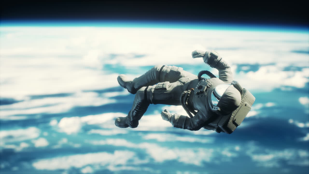 dead Astronaut in outer space Elements of this image furnished by NASA