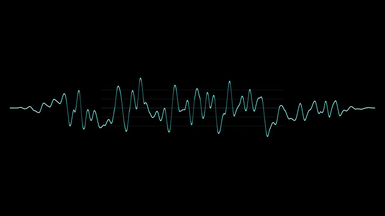 la onda de la música de audio. la línea ondulada azul abstracta. el ecualizador de la onda de sonido.