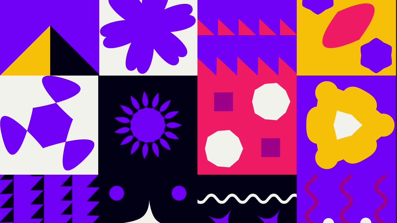 기하학적 디자인 애니메이션 배경