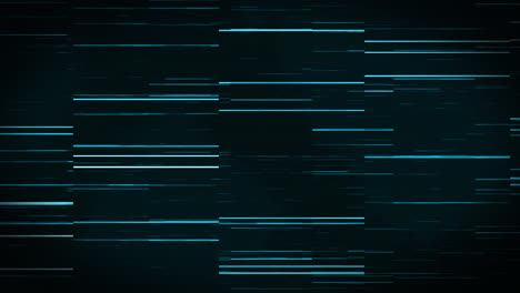 animation of thin pulsating glowing blue lines slowly scrolling over black background