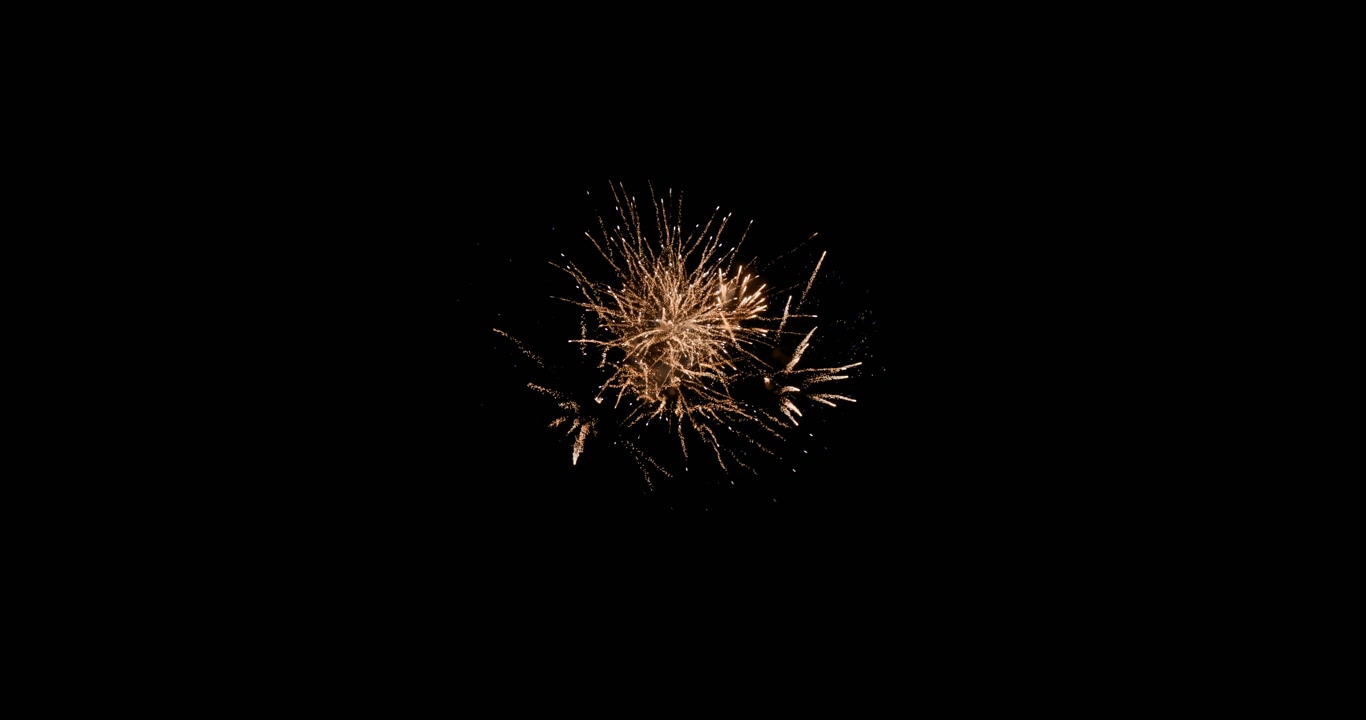 Orange fireworks 4k