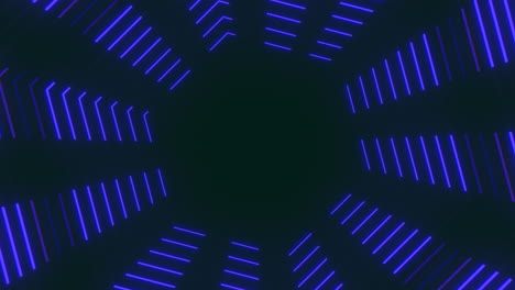 fascinante túnel 3d con líneas azules iluminadas fondo web futurista