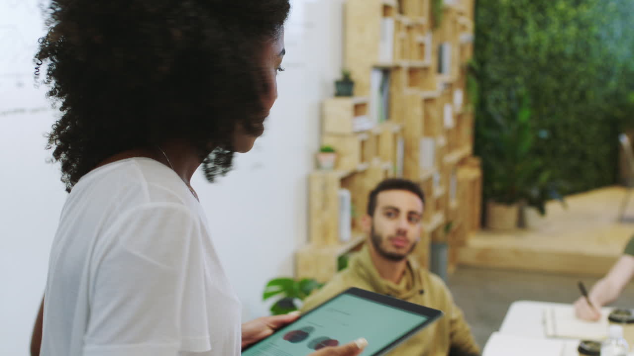 Business Meeting in a Modern Office