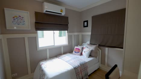 light and bright color bedroom decoration with stylish furniture