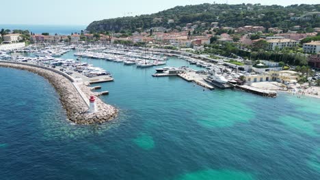 Aerial-view-marina-Beaulieu-sur-mer-France