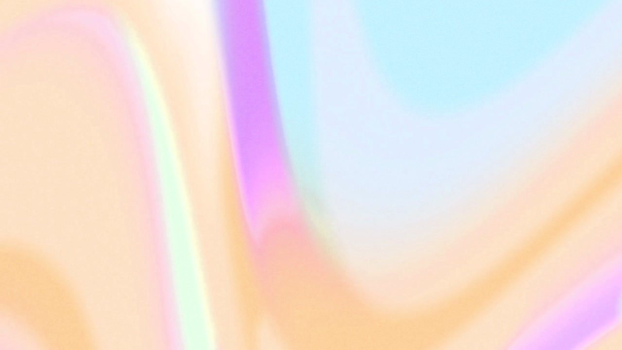 animación de formas viscosas orgánicas de color naranja, rosa y azul pastel que se mueven lentamente