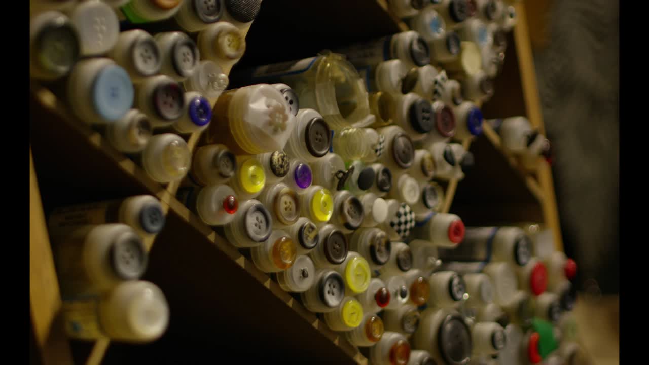 colección de botones tienda de sastre varios