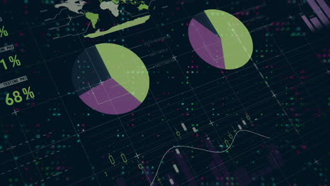 animación de diagramas y procesamiento de datos sobre puntos