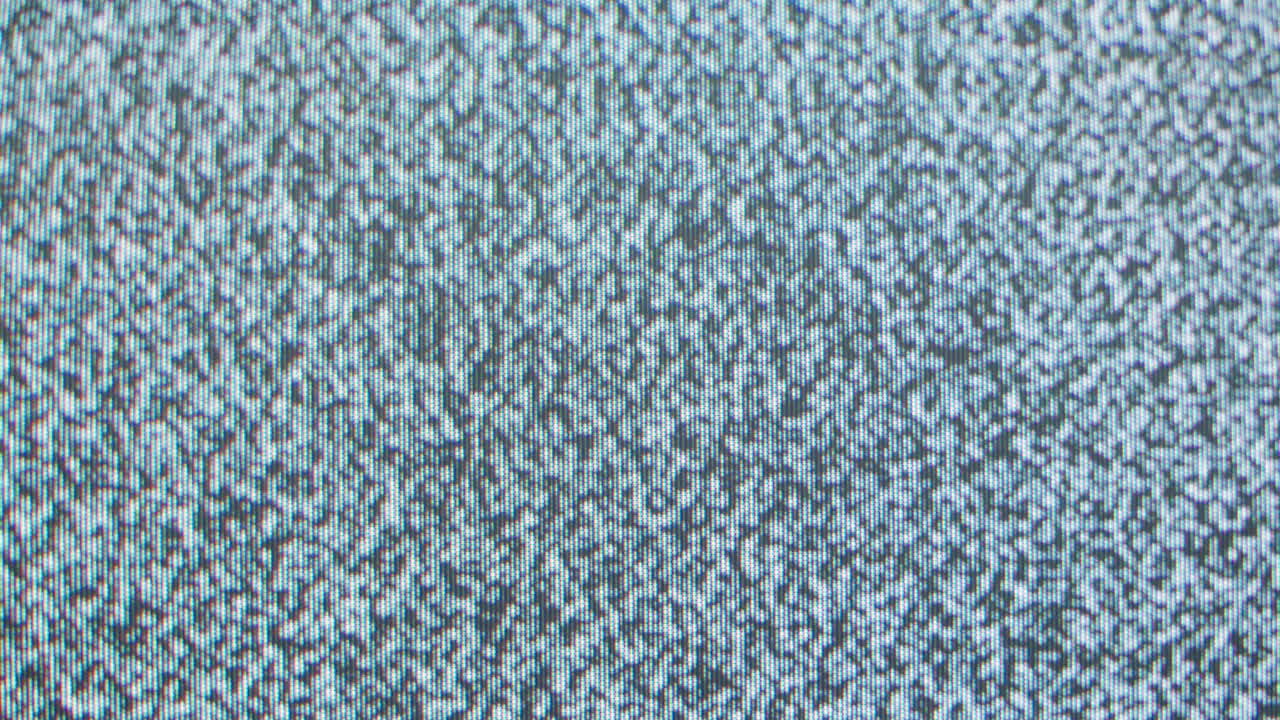 No Signal Television Static