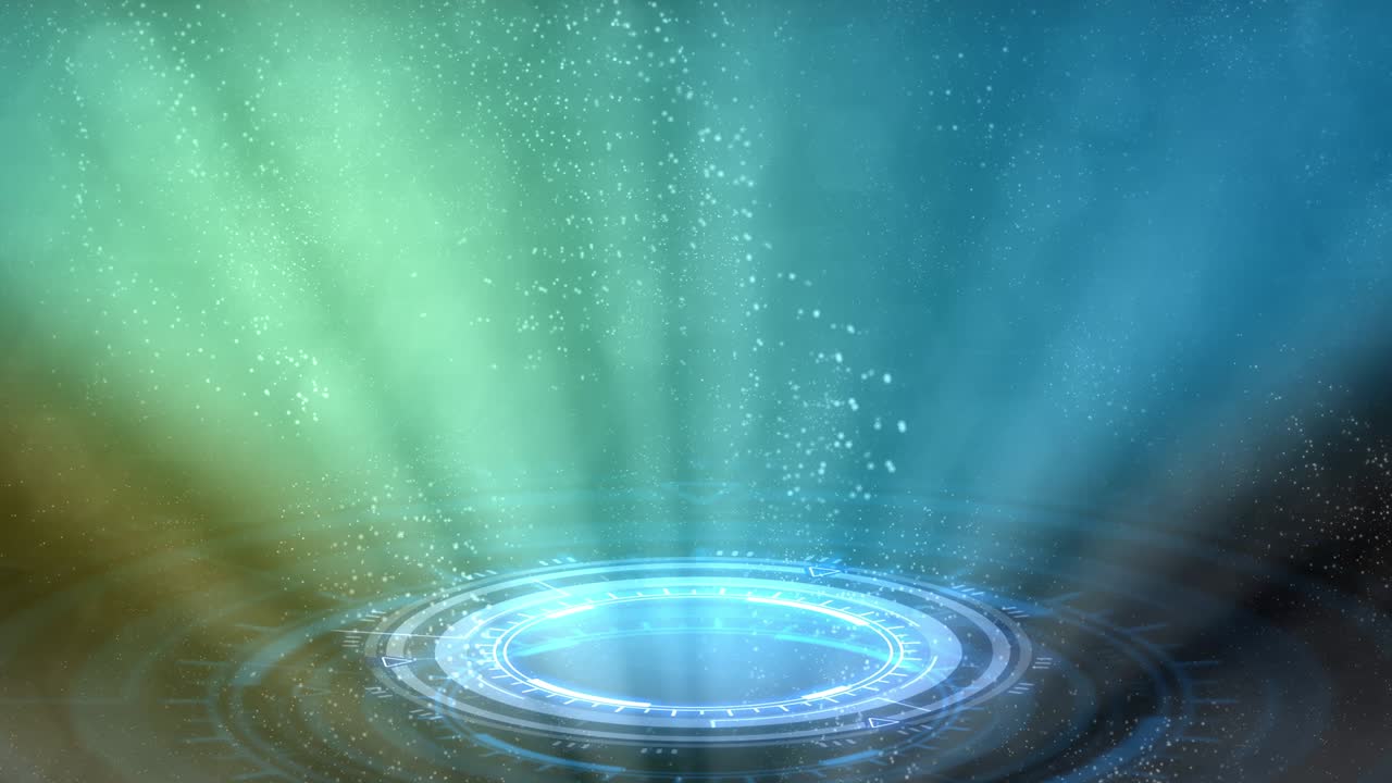 cg resumen renderizado en 3d, fondo del portal de neón tecnológico