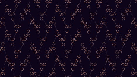 neon futuristic rings pattern on dark space