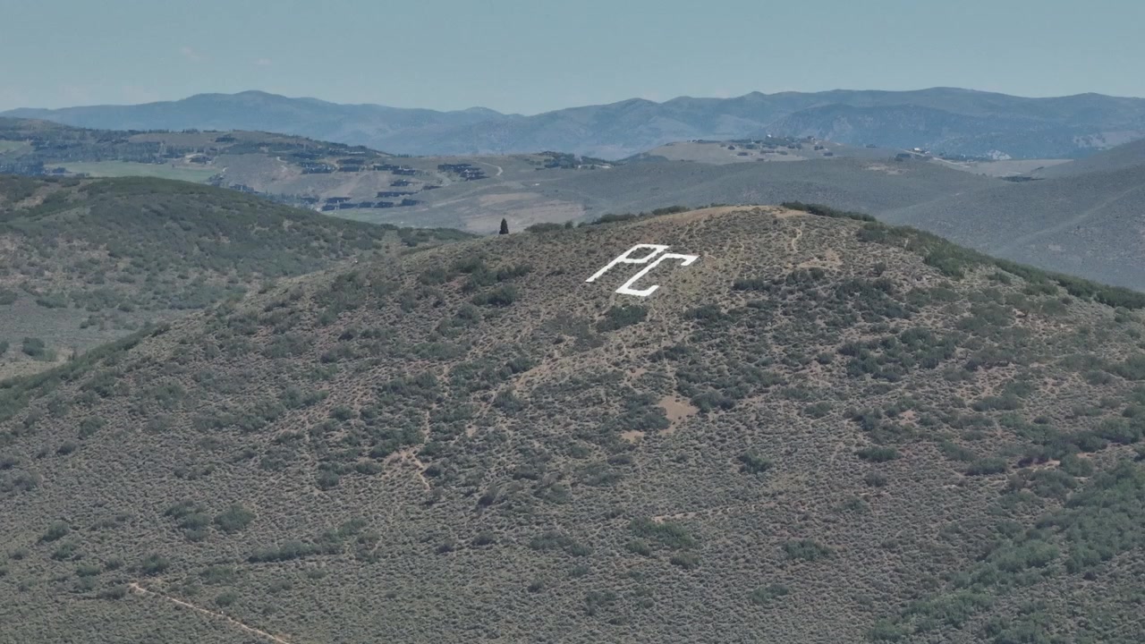 Park City Utah Sign on Mountain Peak