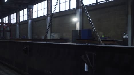 industrial manufacturing facility - steel beams