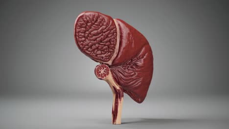 3d rendered images of liver and lungs