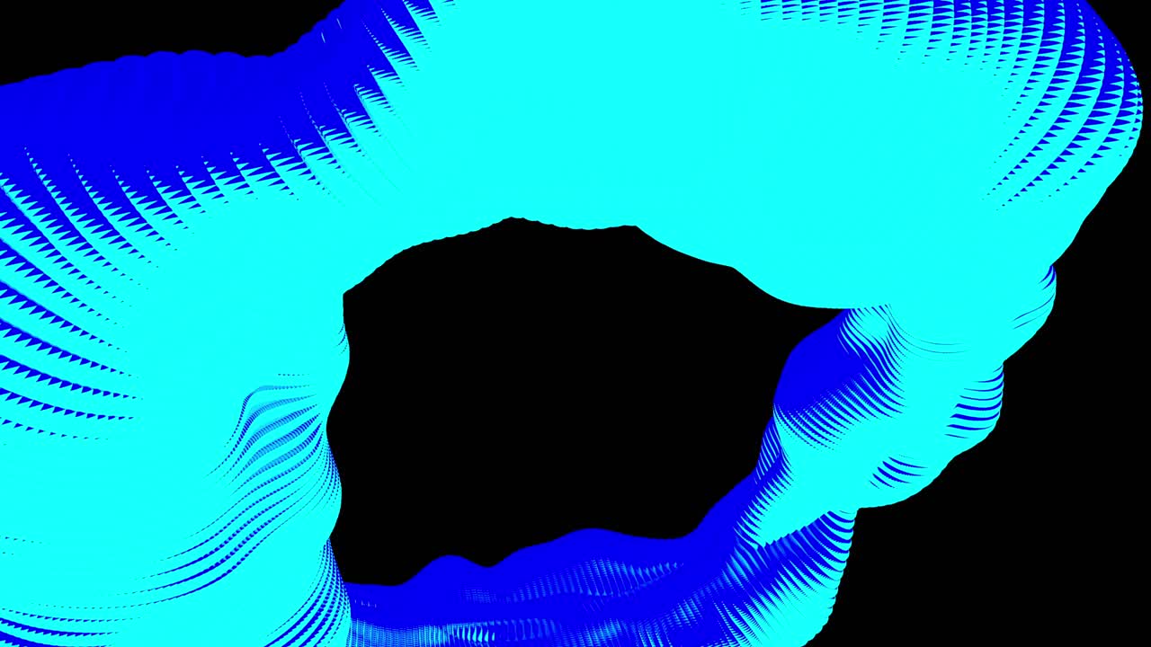 Abstraktní 3D design s modrými a azurovými barvami